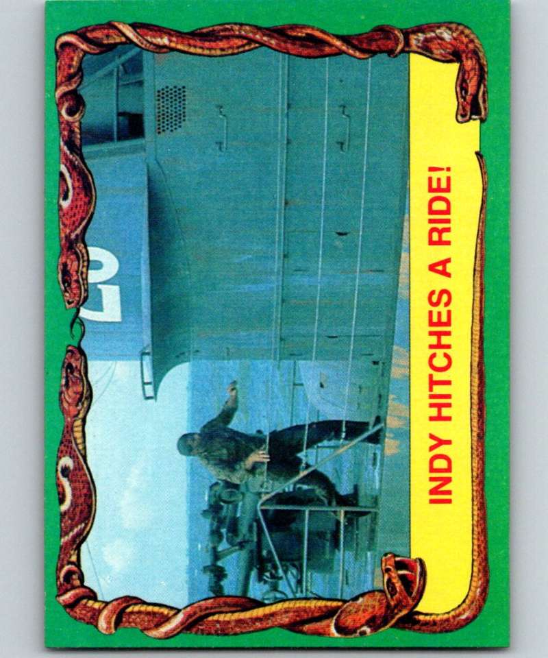 1981 Topps Raiders Of The Lost Ark #73 Indy Hitches A Ride! Image 1