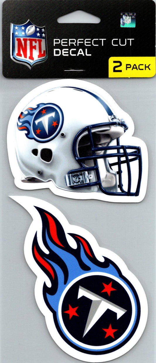Tennessee Titans Perfect Cut 4"x4" Decal Sticker Pack of 2 Image 1