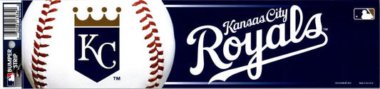 Kansas City Royals 3" x 12" Bumper Strip MLB Baseball Sticker Decal Image 1