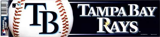 Tampa Bay Rays 3" x 12" Bumper Strip MLB Baseball Sticker Decal Image 1