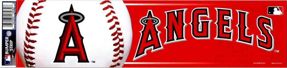 Los Angeles Angels 3" x 12" Bumper Strip MLB Baseball Sticker Decal Image 1