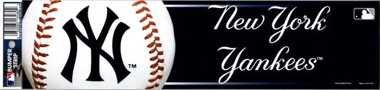 New York Yankees 3" x 12" Bumper Strip MLB Baseball Sticker Decal Image 1