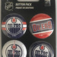 Edmonton Oilers Wincraft NHL Button 4 Pack 1.25" Round Licensed