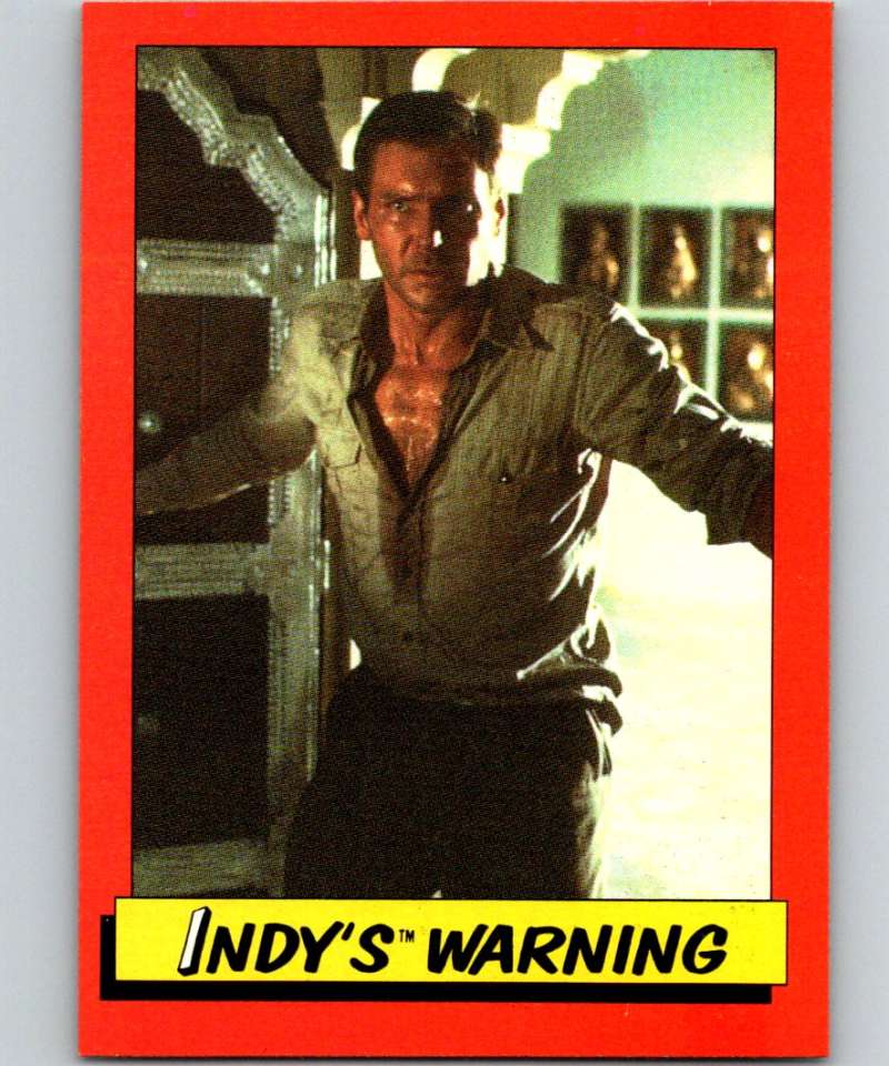 1984 Topps Indiana Jones and the Temple of Doom #31 Indy's Warning