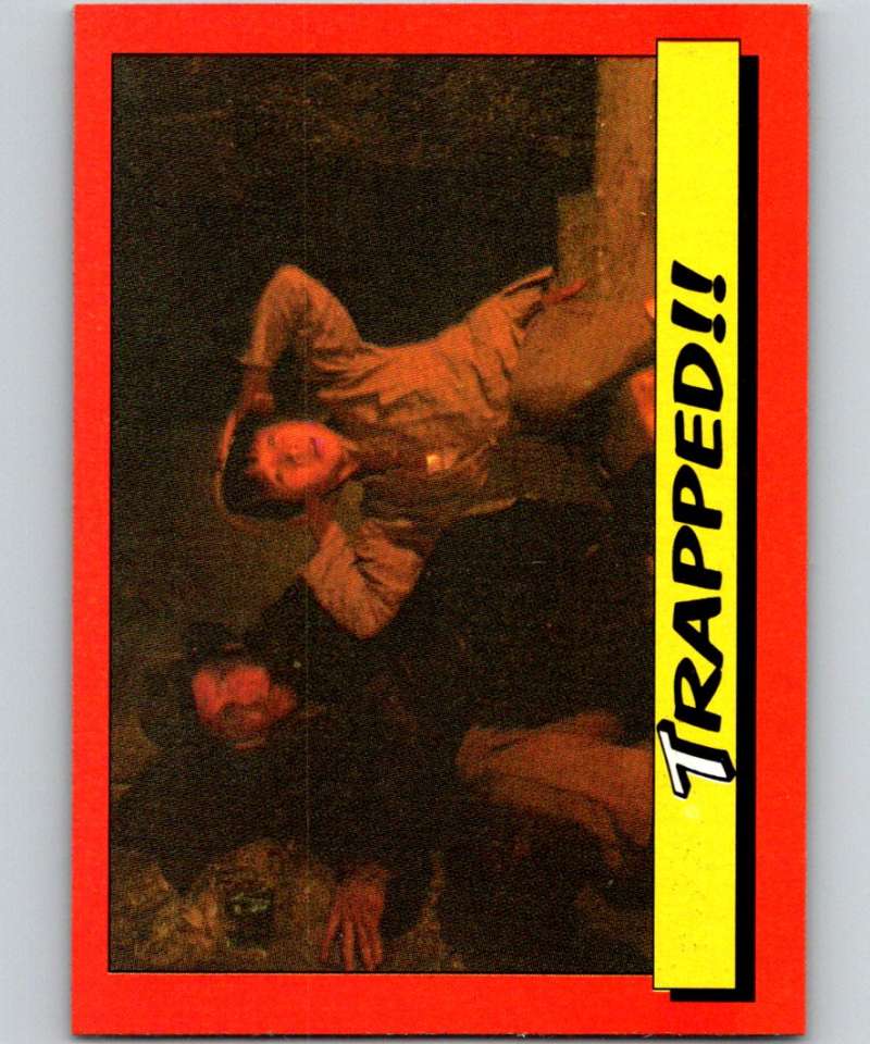 1984 Topps Indiana Jones and the Temple of Doom #33 Trapped!! Image 1