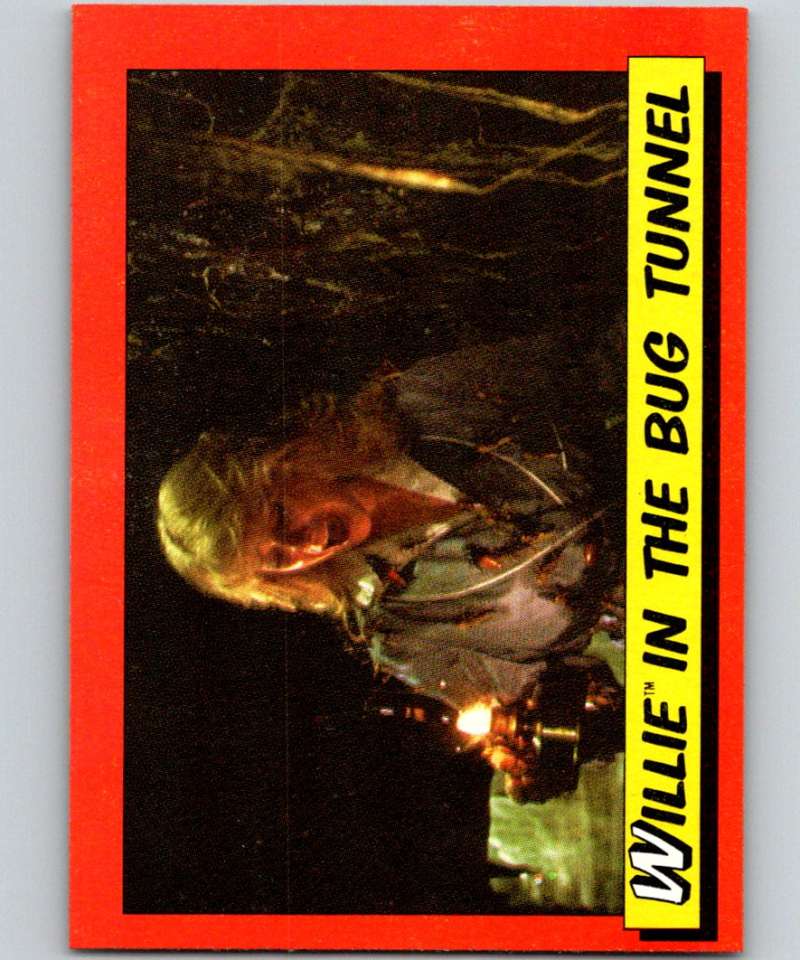 1984 Topps Indiana Jones and the Temple of Doom #36 Willie in the Bug Tunnel Image 1