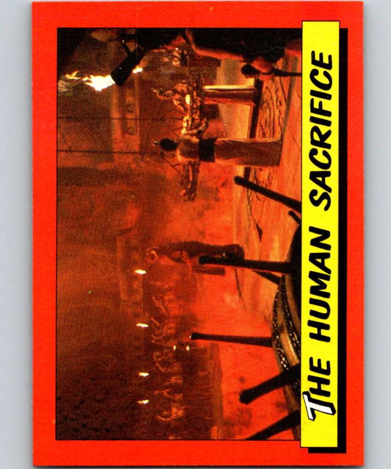 1984 Topps Indiana Jones and the Temple of Doom #38 The Human Sacrifice Image 1