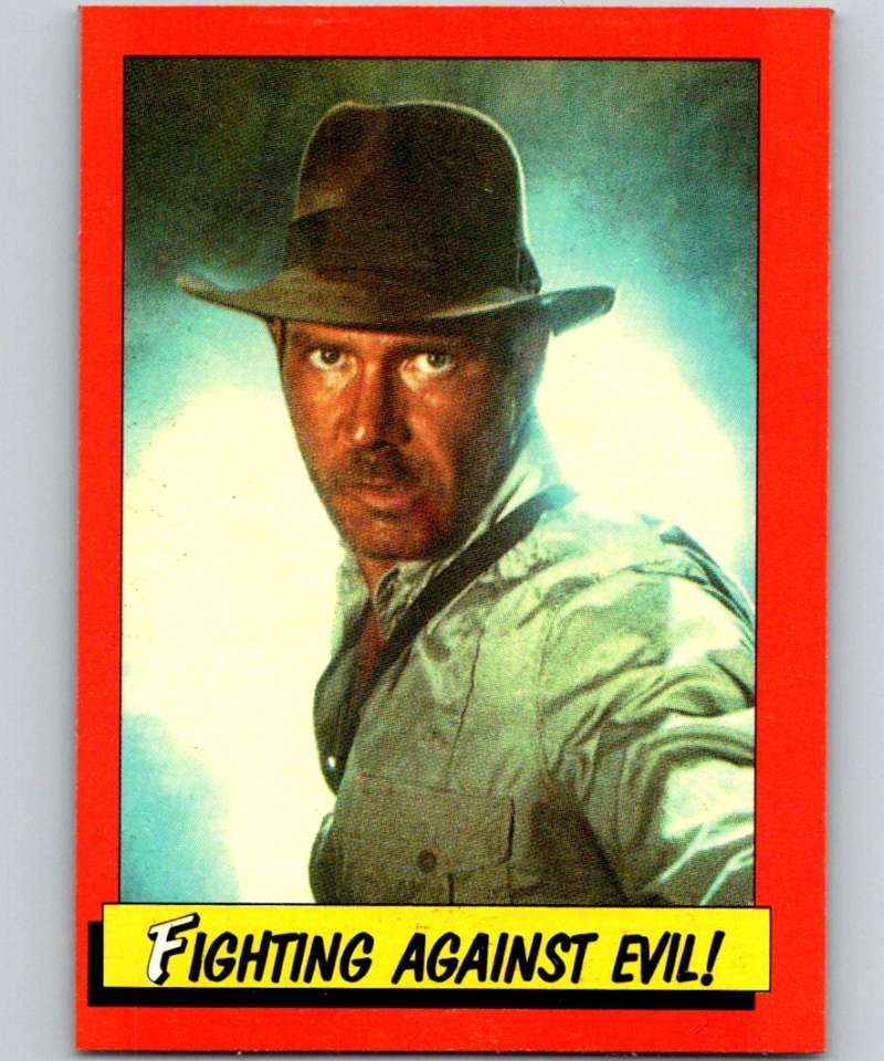 1984 Topps Indiana Jones and the Temple of Doom #56 Fighting Against Evil! Image 1