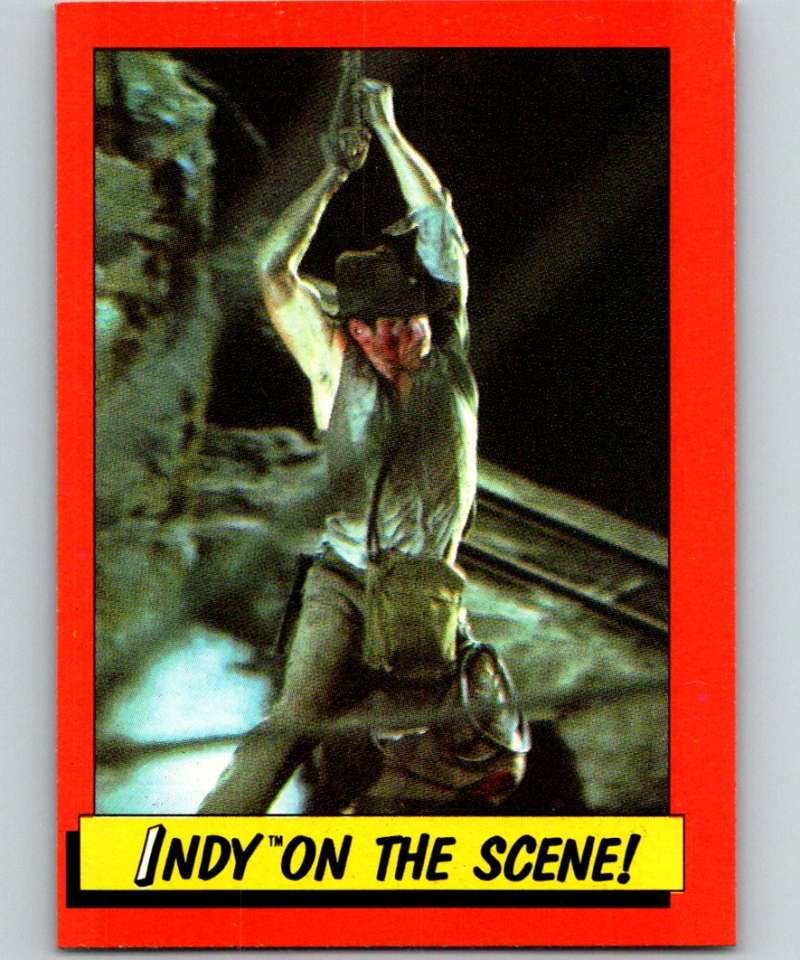 1984 Topps Indiana Jones and the Temple of Doom #66 Indy on the Scene! Image 1