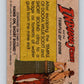 1984 Topps Indiana Jones and the Temple of Doom #71 Deadly Torrents Image 2