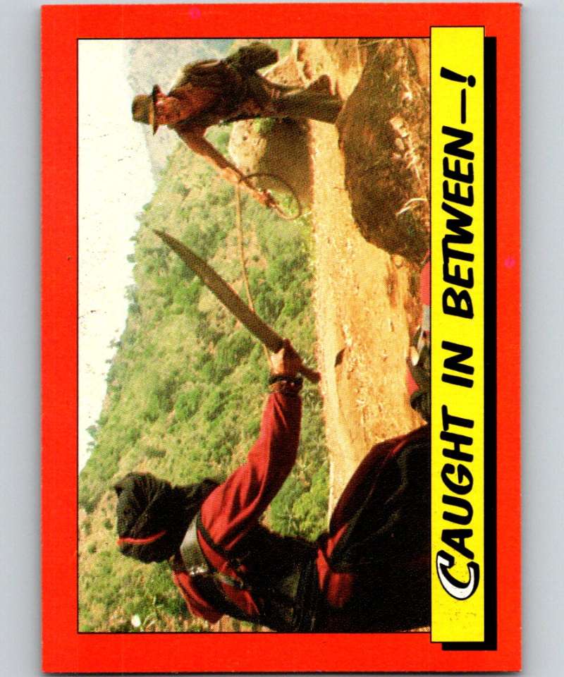 1984 Topps Indiana Jones and the Temple of Doom #78 Caught in Between--! Image 1