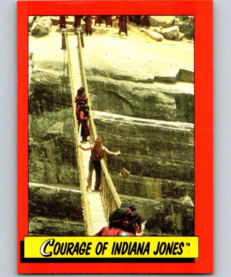 1984 Topps Indiana Jones and the Temple of Doom #80 Courage of Indiana Jones
