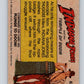 1984 Topps Indiana Jones and the Temple of Doom #82 The Bridge -- Cut!! Image 2
