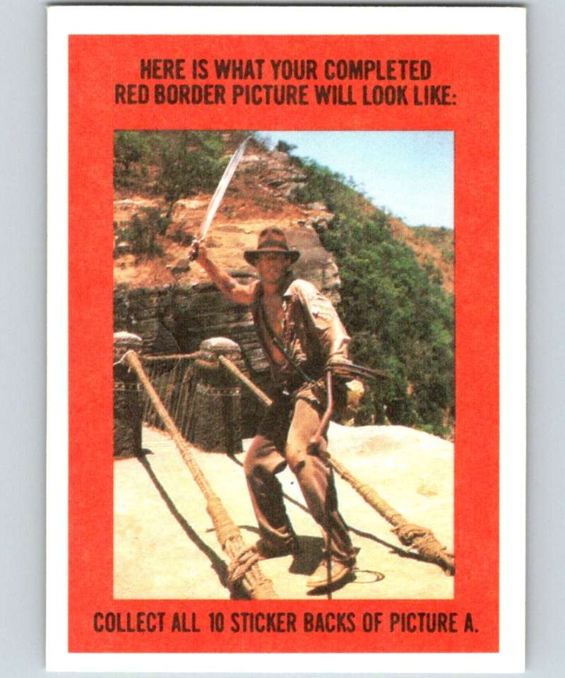 1984 Topps Indiana Jones and the Temple of Doom Stickers #11 Trust Me.