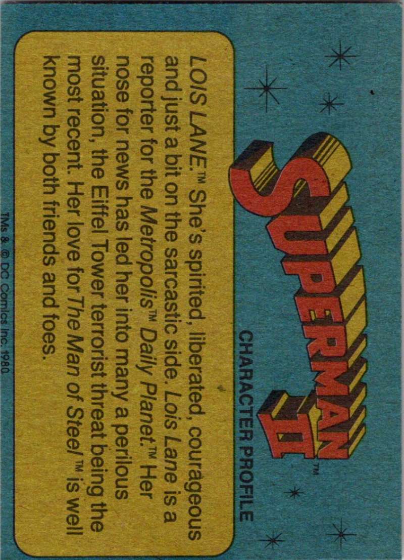 1980 Topps Superman II #3 Clark Kent - Reporter