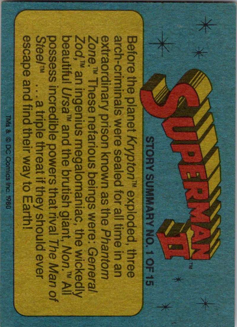 1980 Topps Superman II #25 Reporters on the Job! Image 2