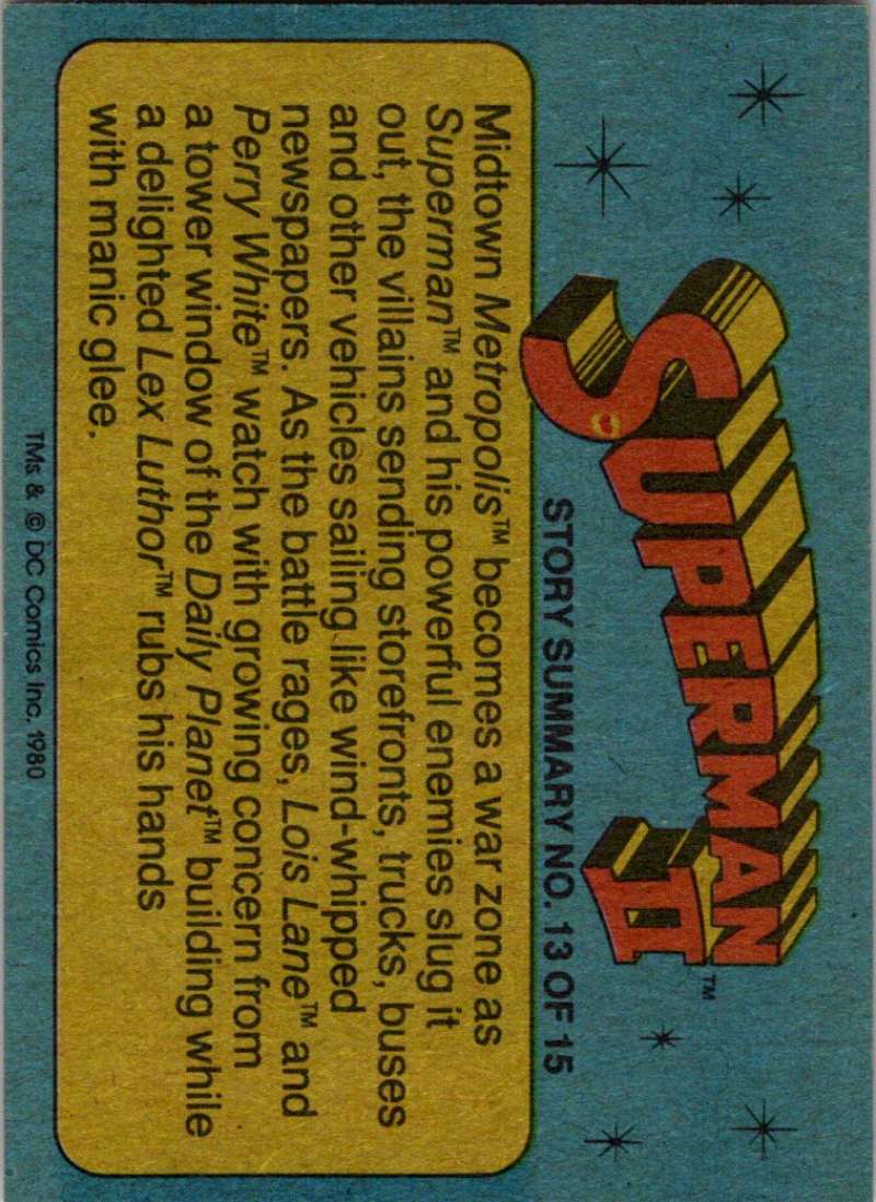 1980 Topps Superman II #30 Inside the Fortress of Solitude