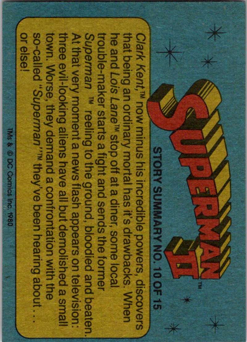 1980 Topps Superman II #43 The Strength-Removing Process Begins! Image 2