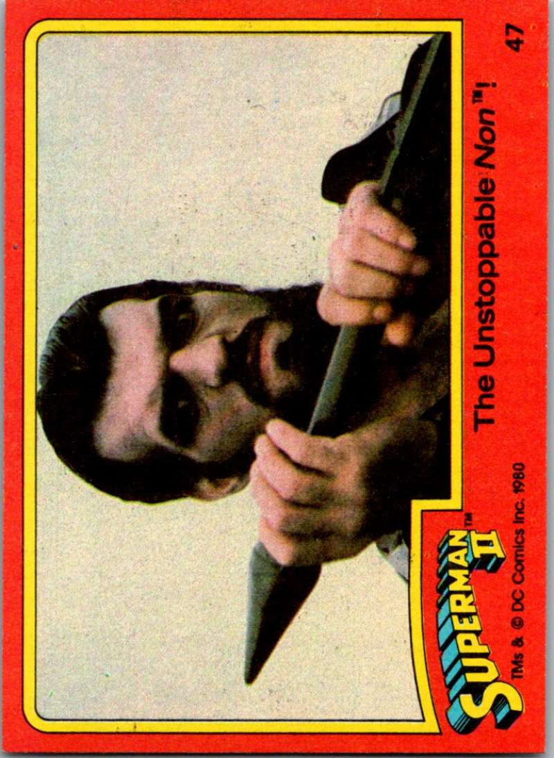 1980 Topps Superman II #47 The Unstoppable Non!