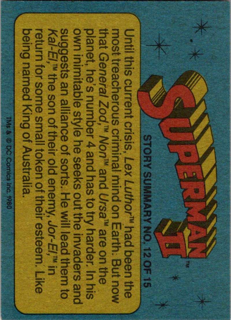 1980 Topps Superman II #51 The Crystal Survives!