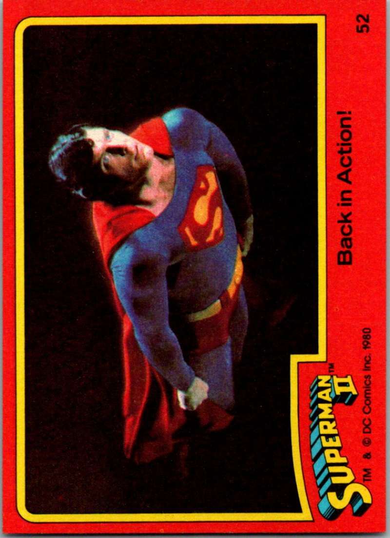 1980 Topps Superman II #52 Back in Action! Image 1