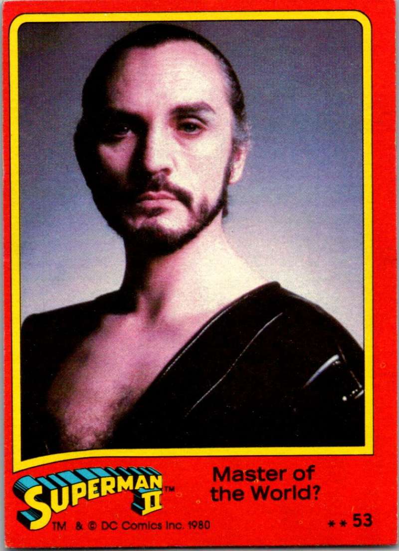 1980 Topps Superman II #53 Master of the World?