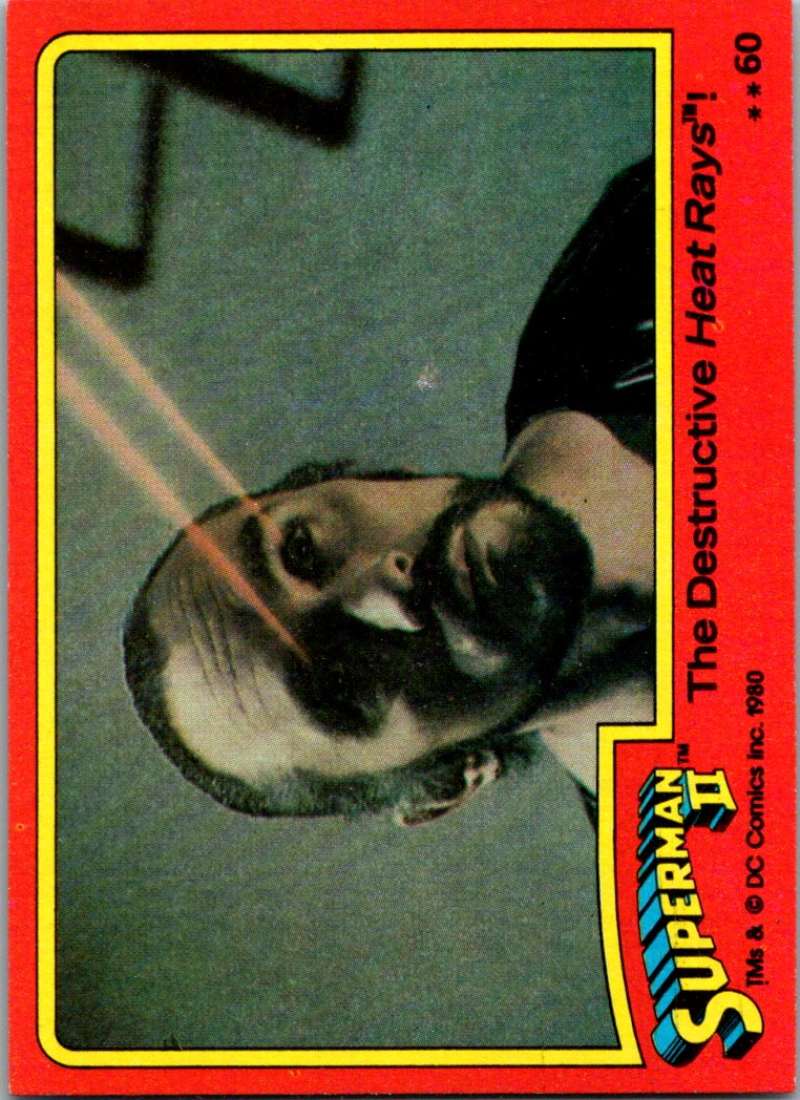 1980 Topps Superman II #60 The Destructive Heat Rays!
