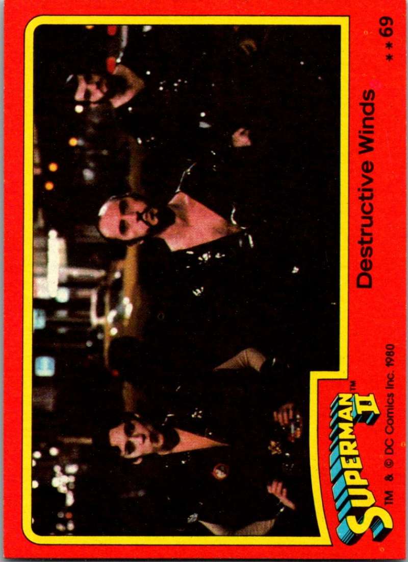 1980 Topps Superman II #69 Destructive Winds Image 1