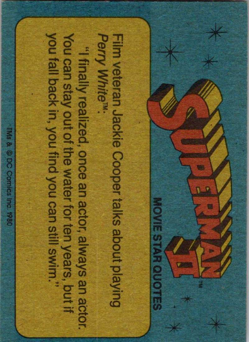 1980 Topps Superman II #70 Destroying Metropolis! Image 2