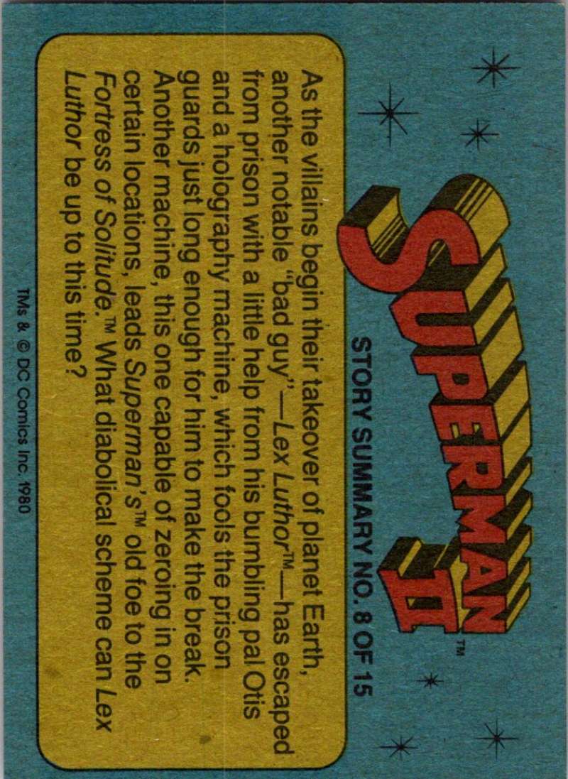 1980 Topps Superman II #74 Ring-Side Seats!