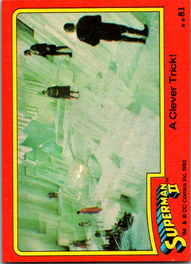 1980 Topps Superman II #81 A Clever Trick!