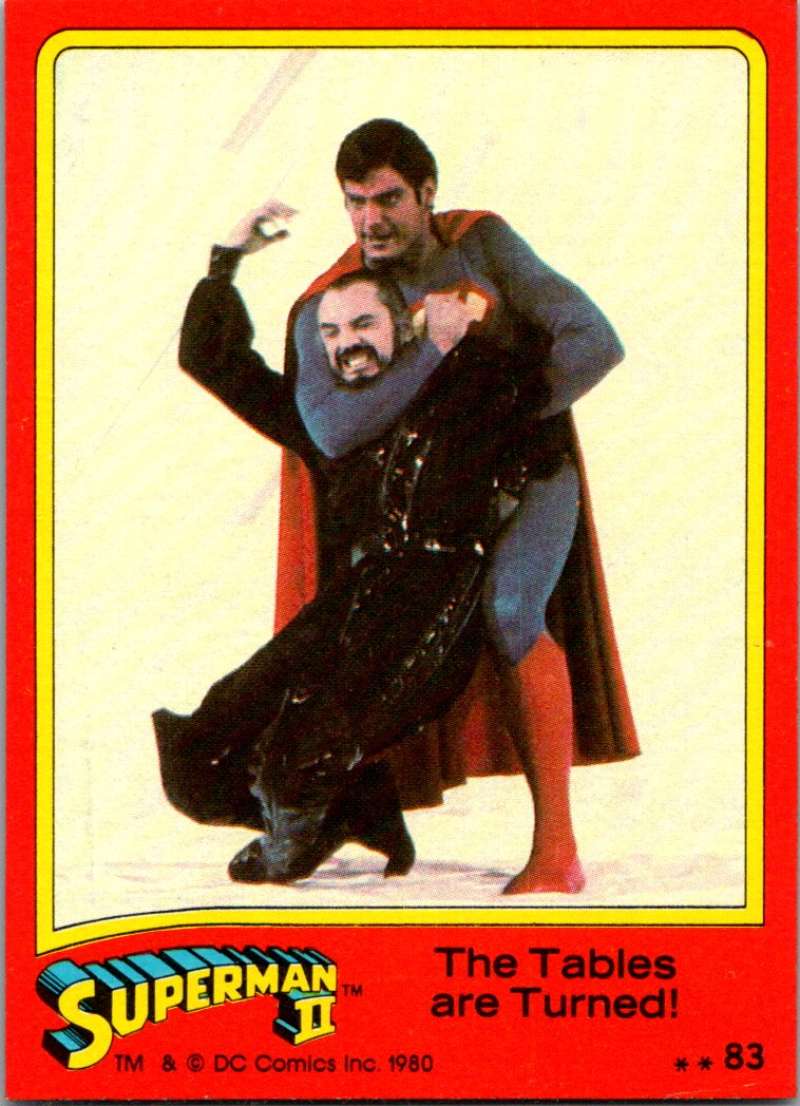 1980 Topps Superman II #83 The Tables are Turned!