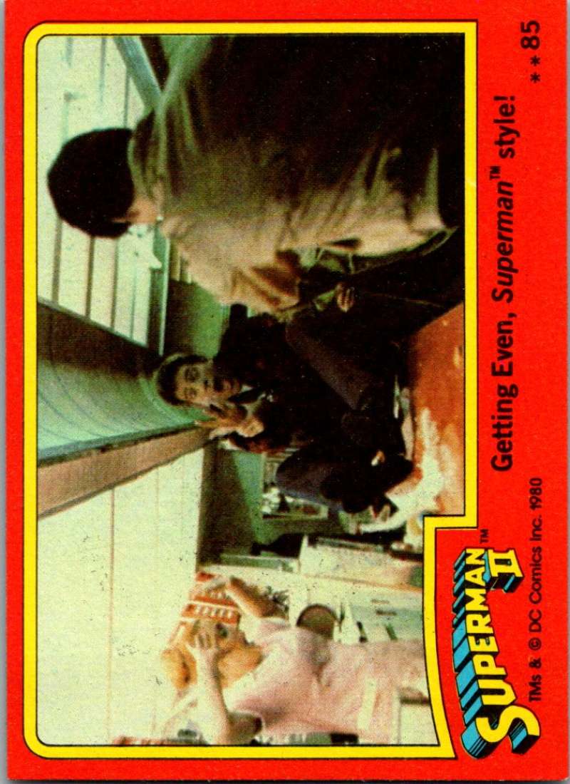 1980 Topps Superman II #85 Getting Even/Superman style! Image 1