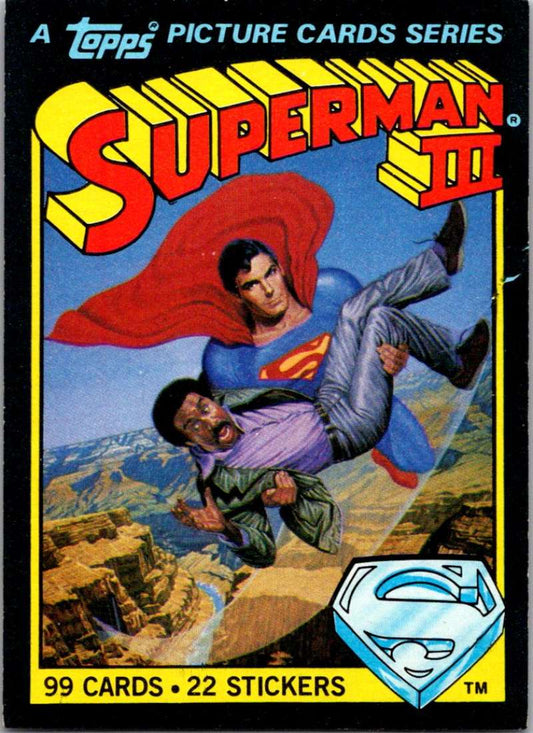 1983 Topps Superman III #1 Title Card Image 1