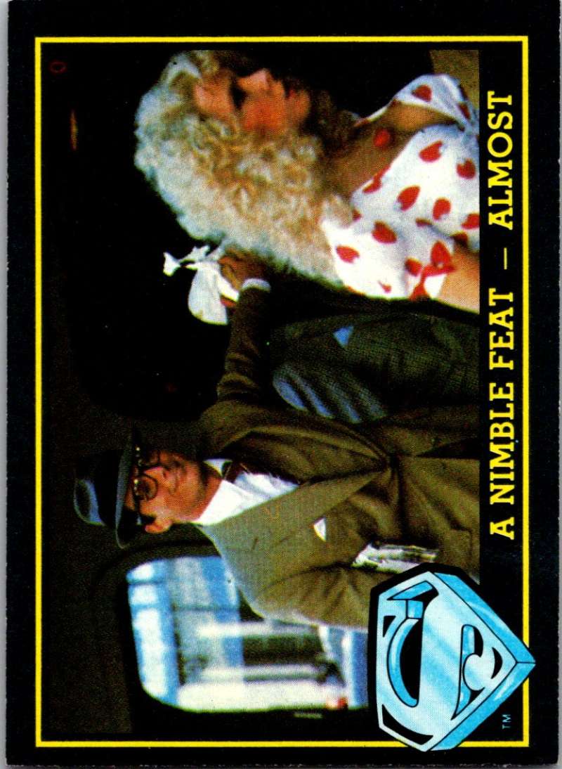 1983 Topps Superman III #8 A Nimble Feat--Almost Image 1