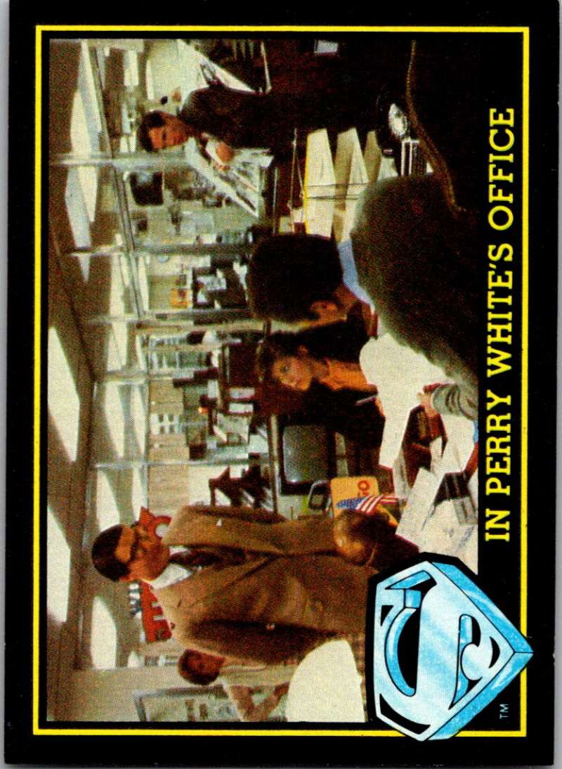 1983 Topps Superman III #11 In Perry White's Office Image 1