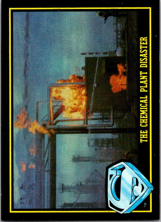 1983 Topps Superman III #16 The Chemical Plant Disaster Image 1