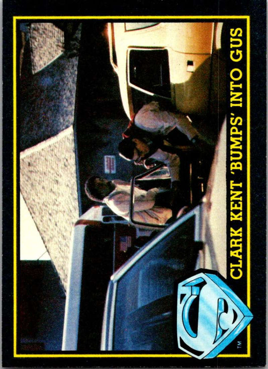 1983 Topps Superman III #33 Clark Kent 'Bumps' into Gus Image 1