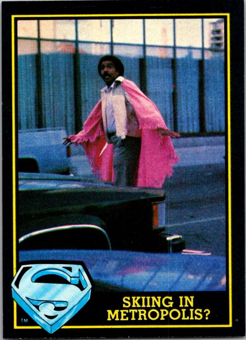 1983 Topps Superman III #46 Skiing in Metropolis? Image 1