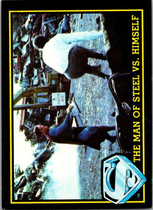 1983 Topps Superman III #61 The Man of Steel vs. Himself Image 1
