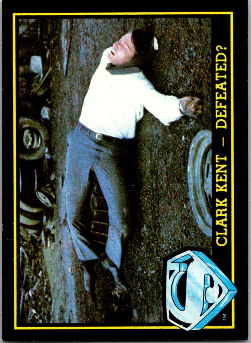 1983 Topps Superman III #63 Clark Kent--Defeated? Image 1