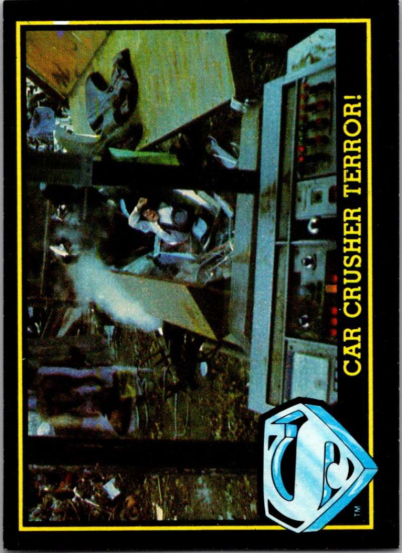 1983 Topps Superman III #64 Car Crusher Terror Image 1