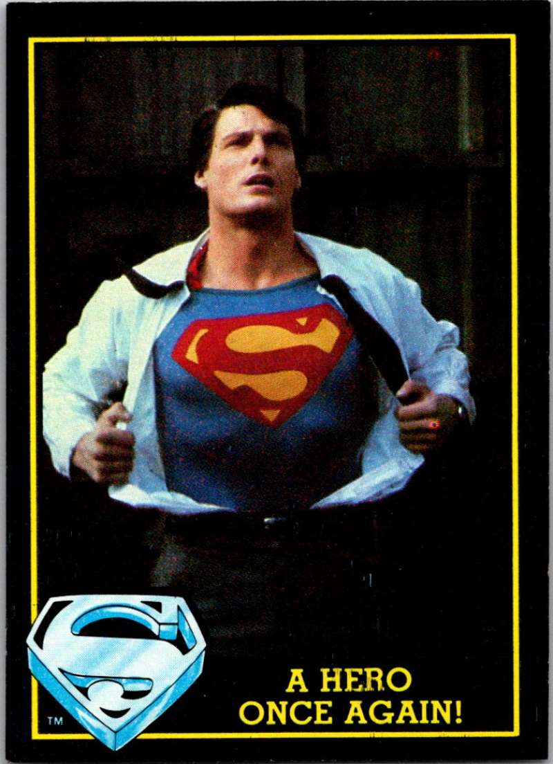 1983 Topps Superman III #67 A Hero Once Again Image 1