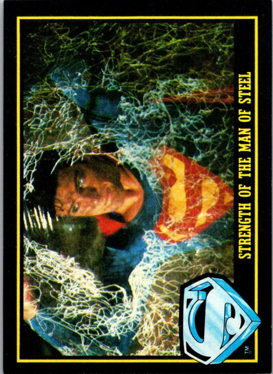 1983 Topps Superman III #78 Strength of the Man of Steel Image 1
