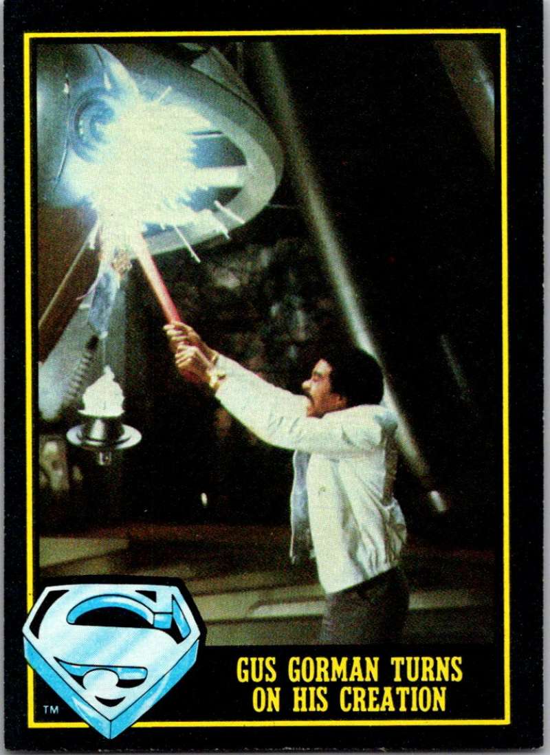 1983 Topps Superman III #81 Gus Gorman Turns on His Creation! Image 1