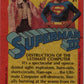 1983 Topps Superman III #91 Destruction of the Ultimate Computer Image 2