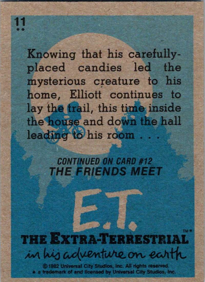 1982 Topps E.T. The Extraterrestrial #11 A Trail of Candy