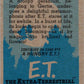 1982 Topps E.T. The Extraterrestrial #18 E.T. and the Flower Image 2