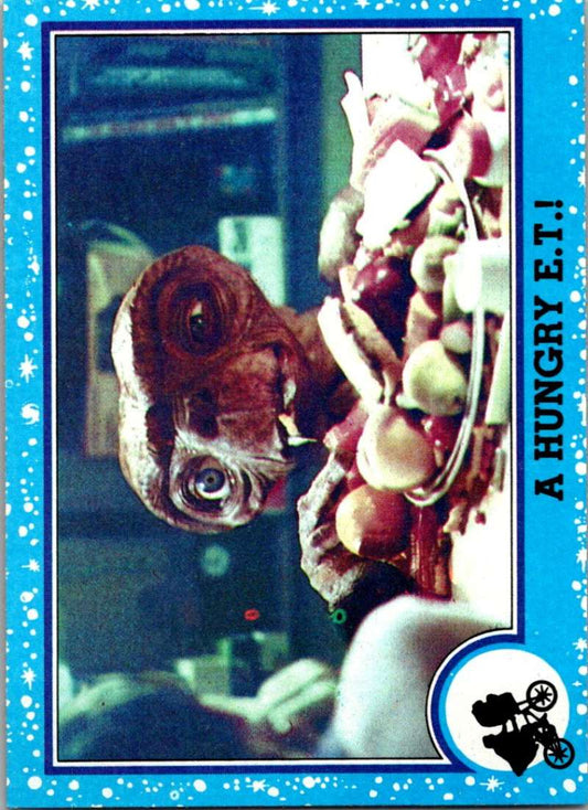 1982 Topps E.T. The Extraterrestrial #19 A Hungry E.T.! Image 1