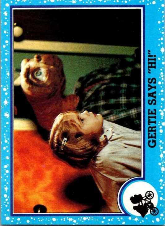 1982 Topps E.T. The Extraterrestrial #20 Gertie Says "Hi!" Image 1